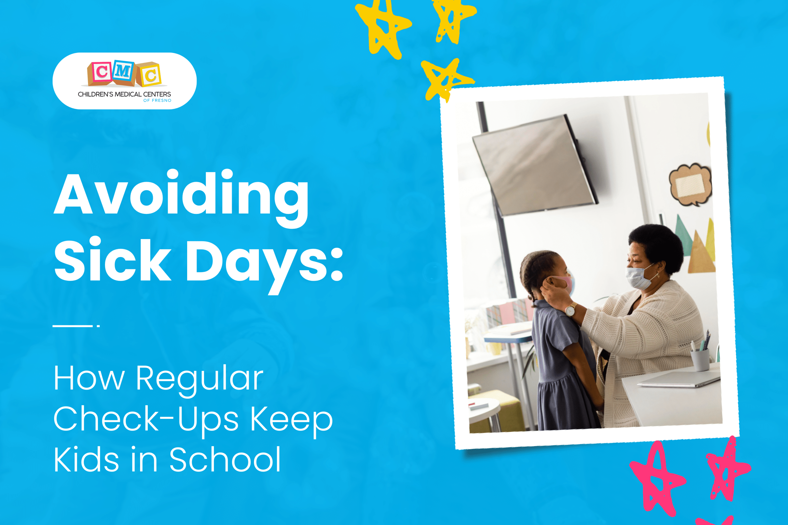 Days after a pediatric sick visit, a young student fully recovers and goes back to school.