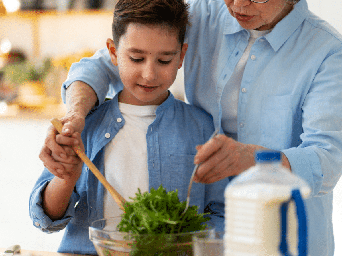 Teaching a heart-healthy lifestyle for kids can be fun and engaging for the whole family, including grandma.