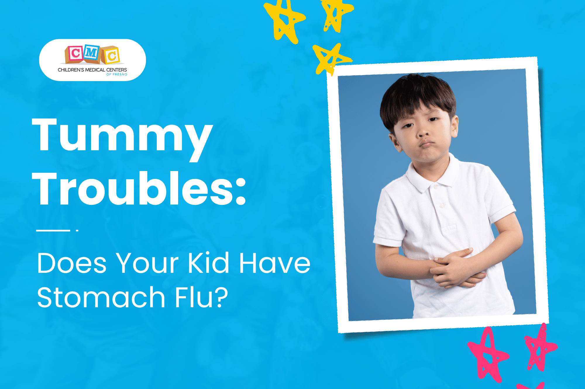Due to the stomach virus, a boy keeps holding his tummy, feeling some discomfort and abdominal pain.