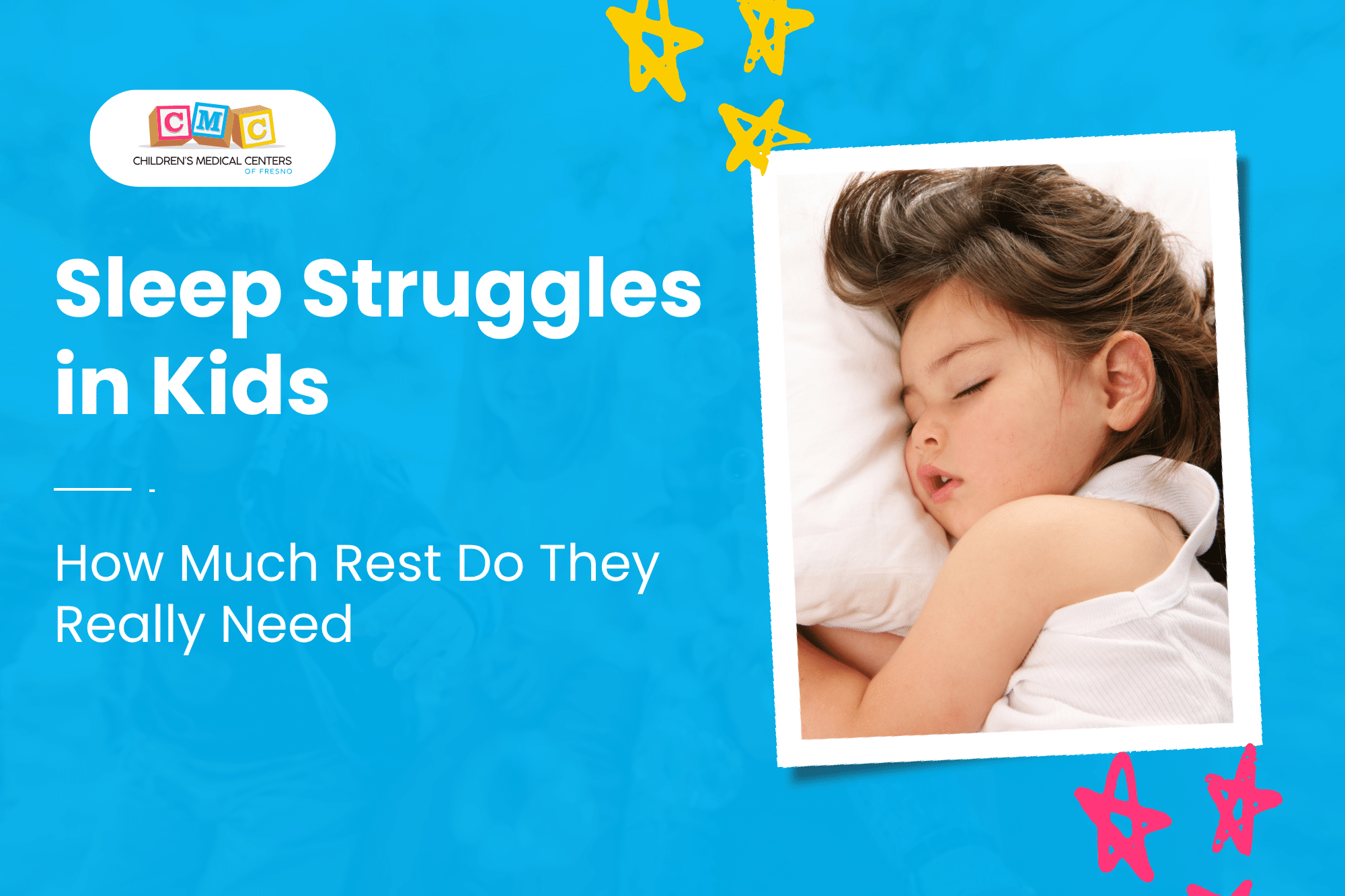 A child sleeping soundly in bed after overcoming sleep problems.