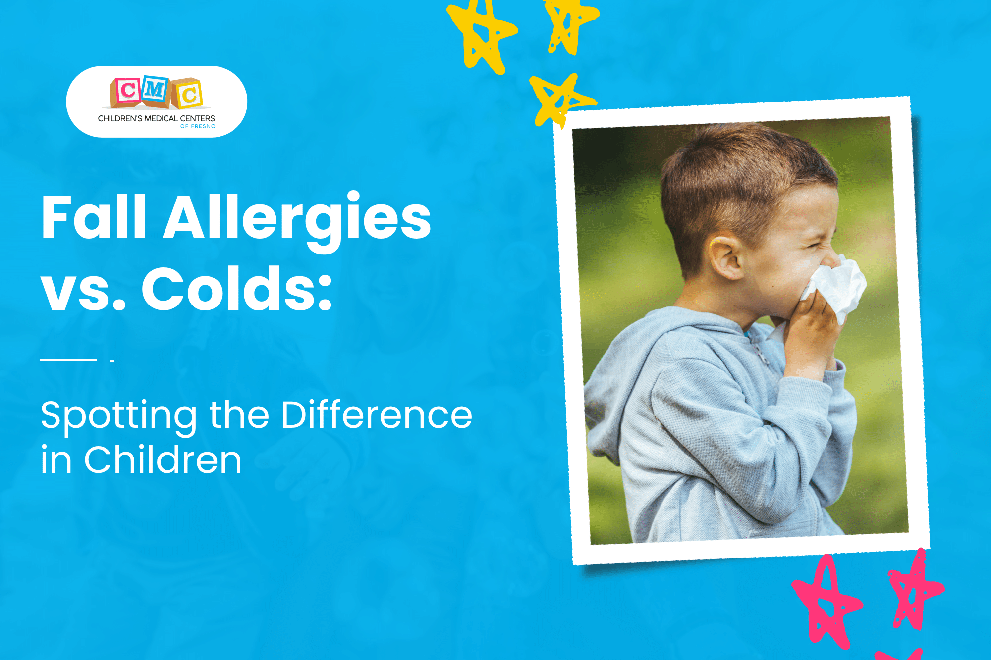 A little boy sneezes due to allergies while playing outside, struggling to enjoy the fresh air without discomfort.