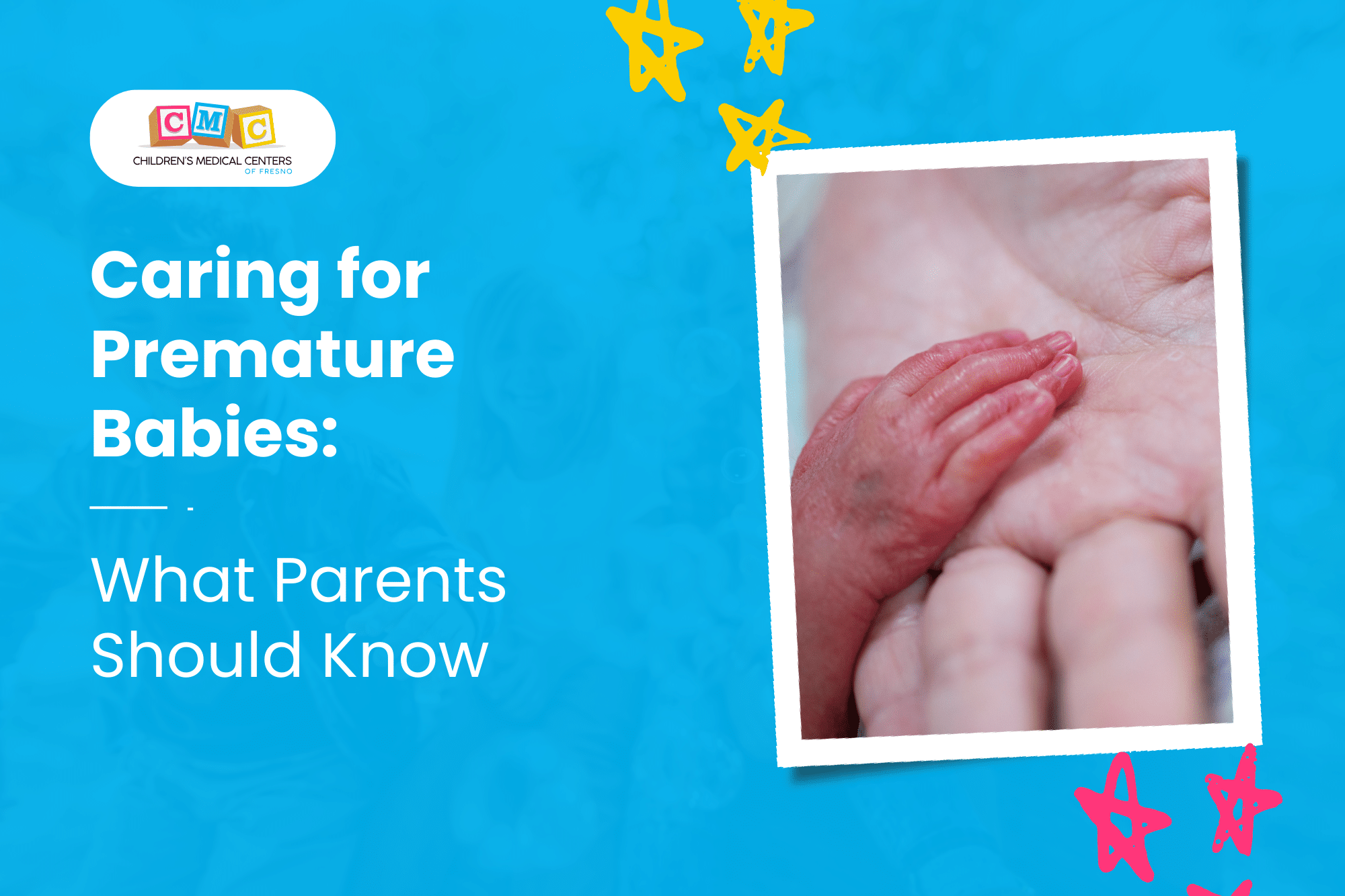 A preemie’s small, delicate hand rests on their mother’s palm, showing the very first step to newborn baby care and protection.