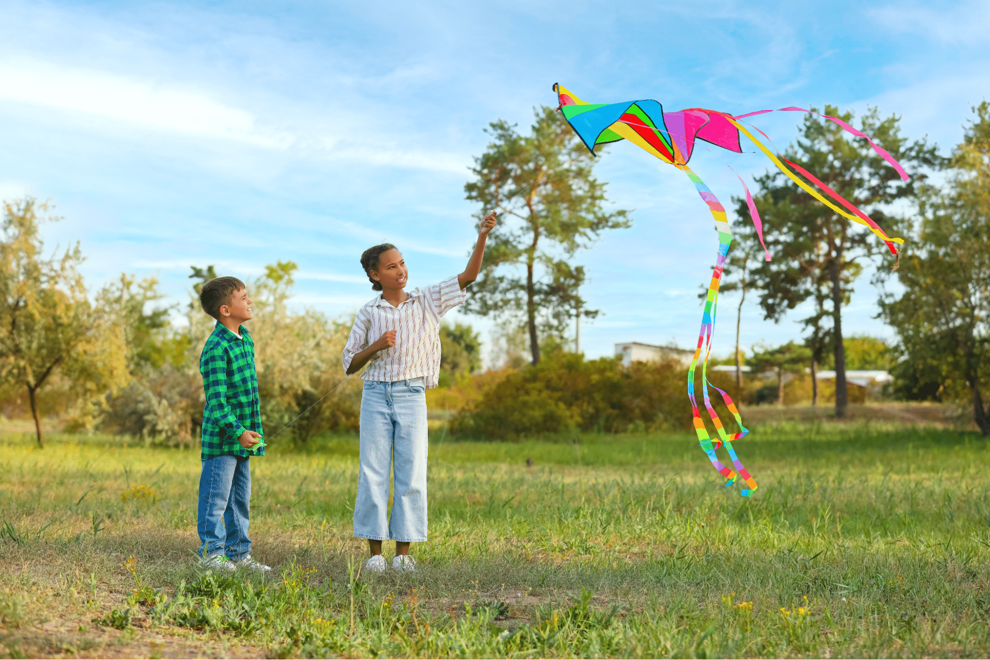 Kids fly kites safely after receiving preventive care from CMCFresno, a trusted pediatrician Fresno CA families rely on.